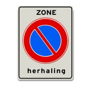 VERKEERSBORD E01ZH HERHALING PARKEERVERBOD